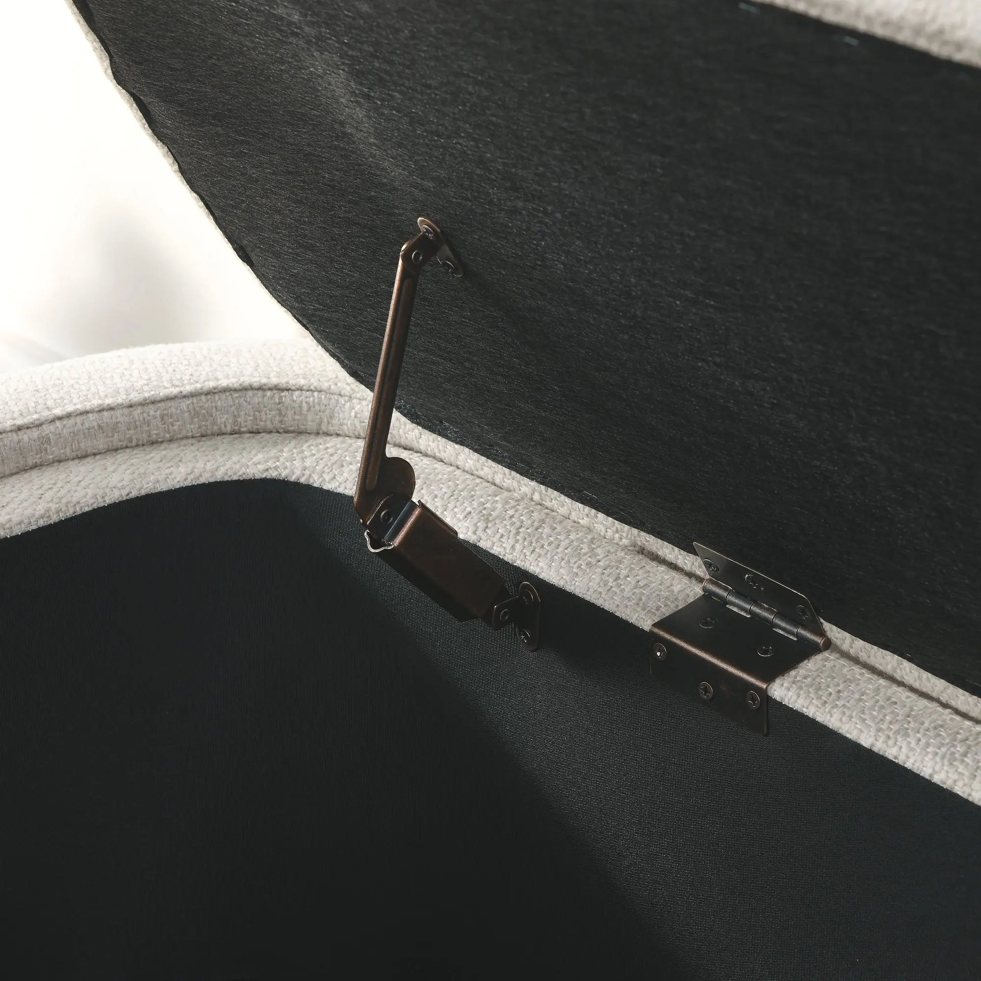 Bellemave® Linen Fabric Upholstered Bench with Large Storage Space - Bellemave