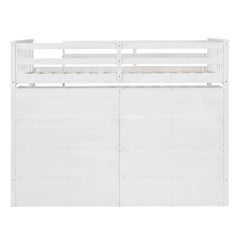 Bellemave® Loft Bed with 8 Open Storage Shelves and Built - in Ladder - Bellemave