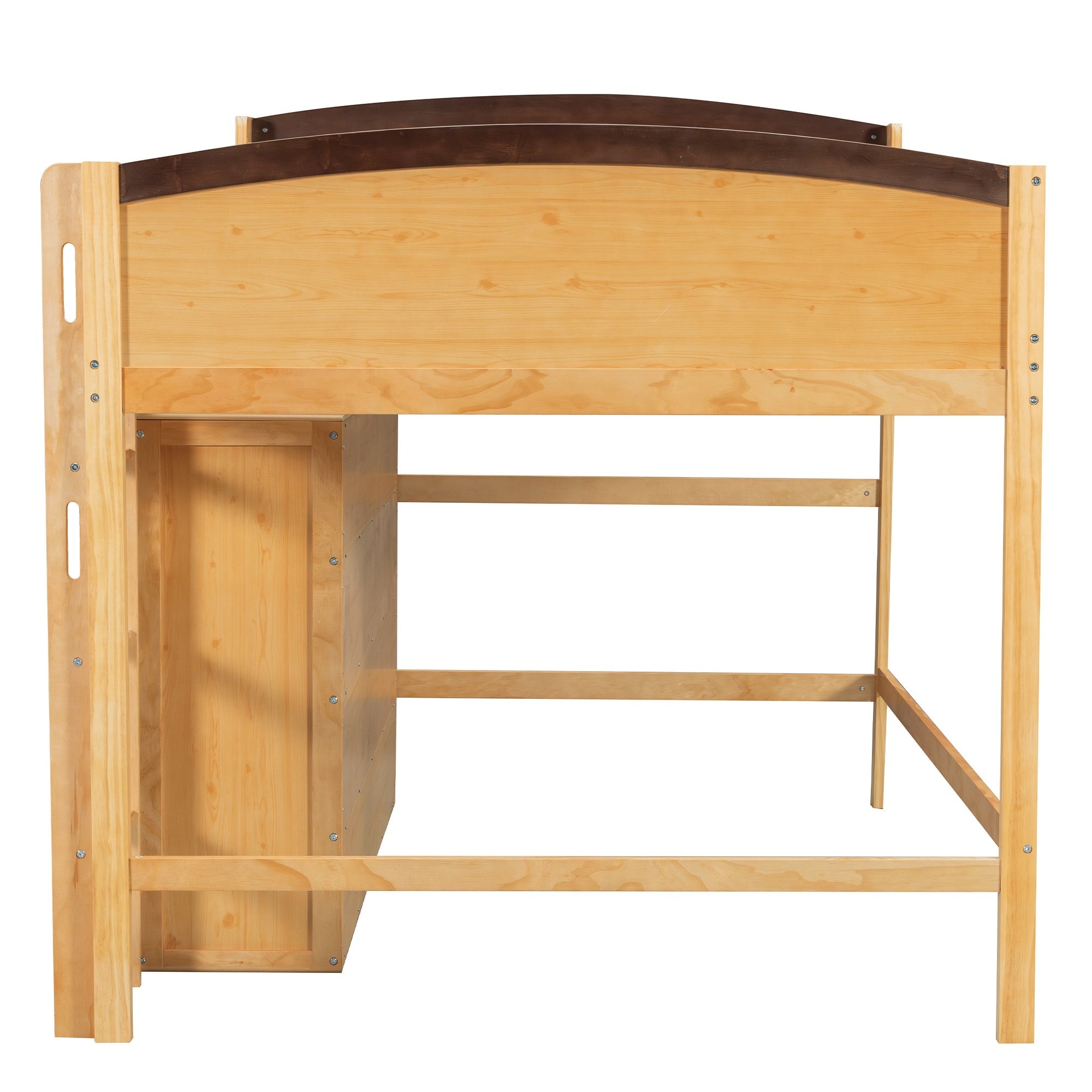 Bellemave® Loft Bed with Storage Cabinet, Wardrobe and LED – Space - Saving Kids & Teens Loft Bed - Bellemave