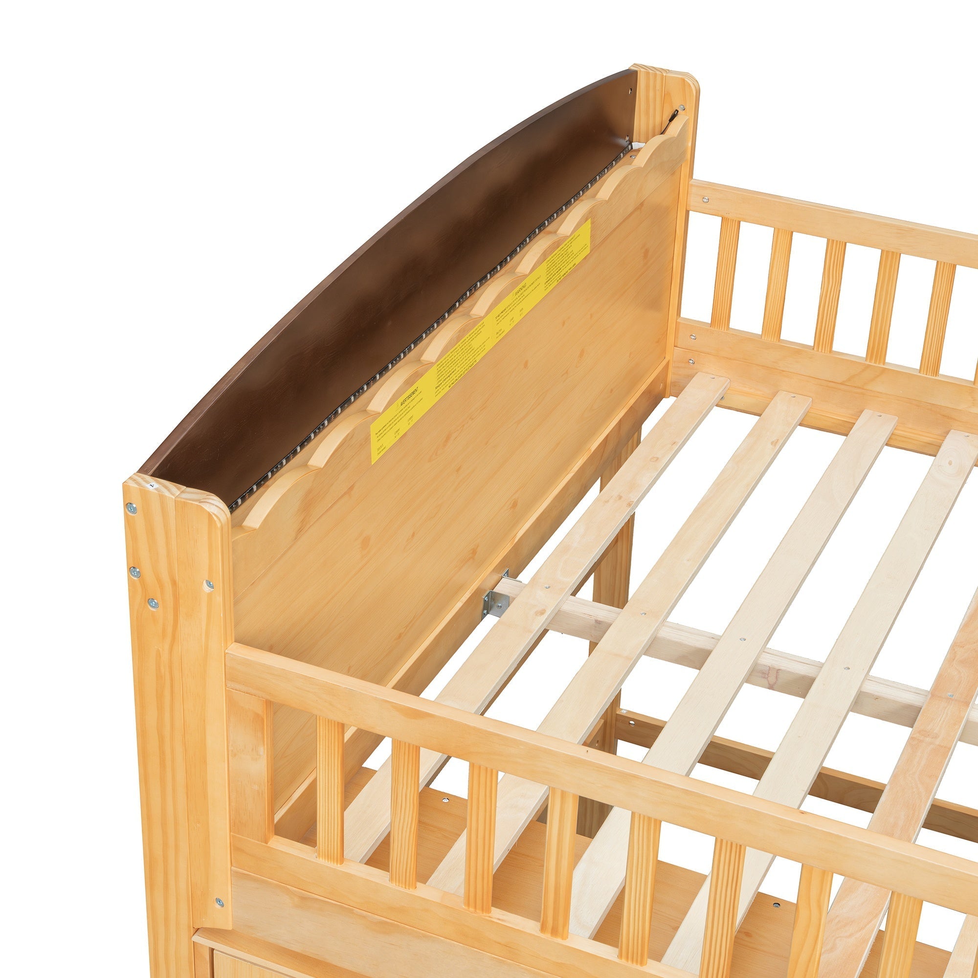 Bellemave® Loft Bed with Storage Cabinet, Wardrobe and LED – Space - Saving Kids & Teens Loft Bed - Bellemave