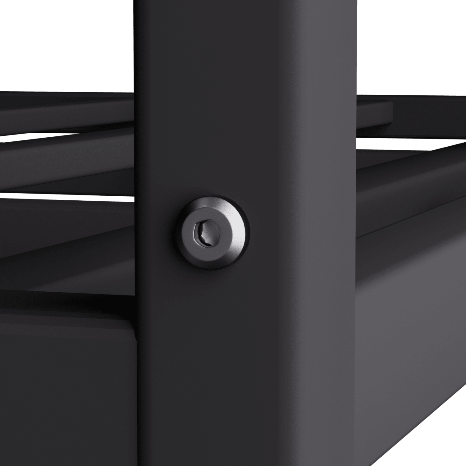 Bellemave® Loft Bunk Bed Twin Over Twin Size with Ladder and Slide, Heavy Duty Metal Slats Support with Guardrail, No Box Spring Needed for Bedroom Dorm, Black - Bellemave