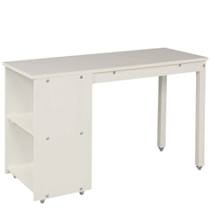 Bellemave® Low Loft Bed with Cabinet and Rolling Portable Desk - Bellemave