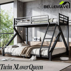 Heavy duty Twin XL over Queen bunk bed frame