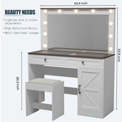 Bellemave® Makeup Vanity Desk - Bellemave