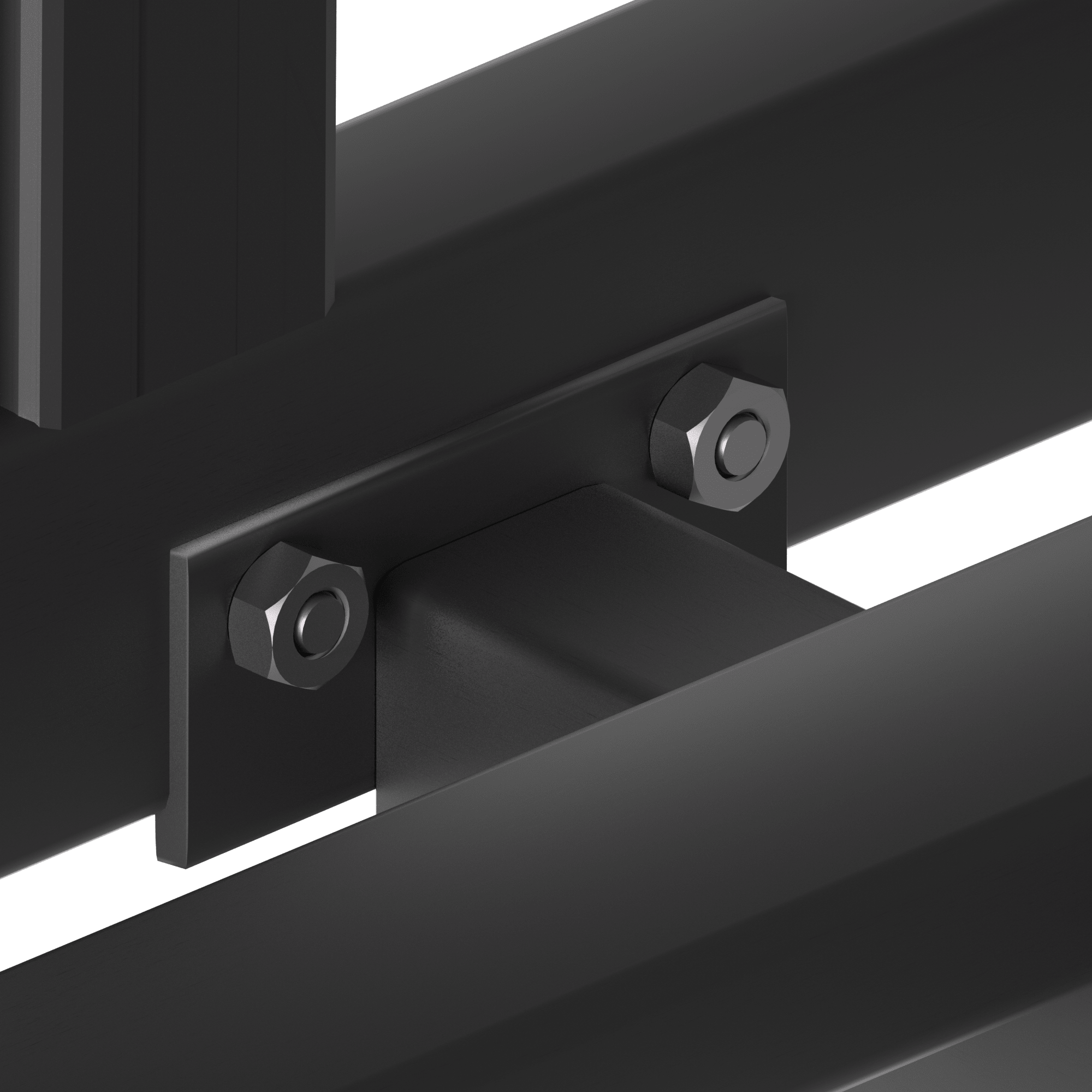 Bellemave® Metal Bunk Bed Queen Over Queen, Heavy Duty Bunk Beds with Ladders and Full - Length Guardrail, No Box Spring Needed, Easy Assemble, Black - Bellemave