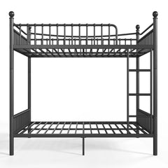 Bellemave® Metal Bunk Bed with Curved Guardrails, Space-Saving Bunk Bed Frame for Kids & Teens - Bellemave