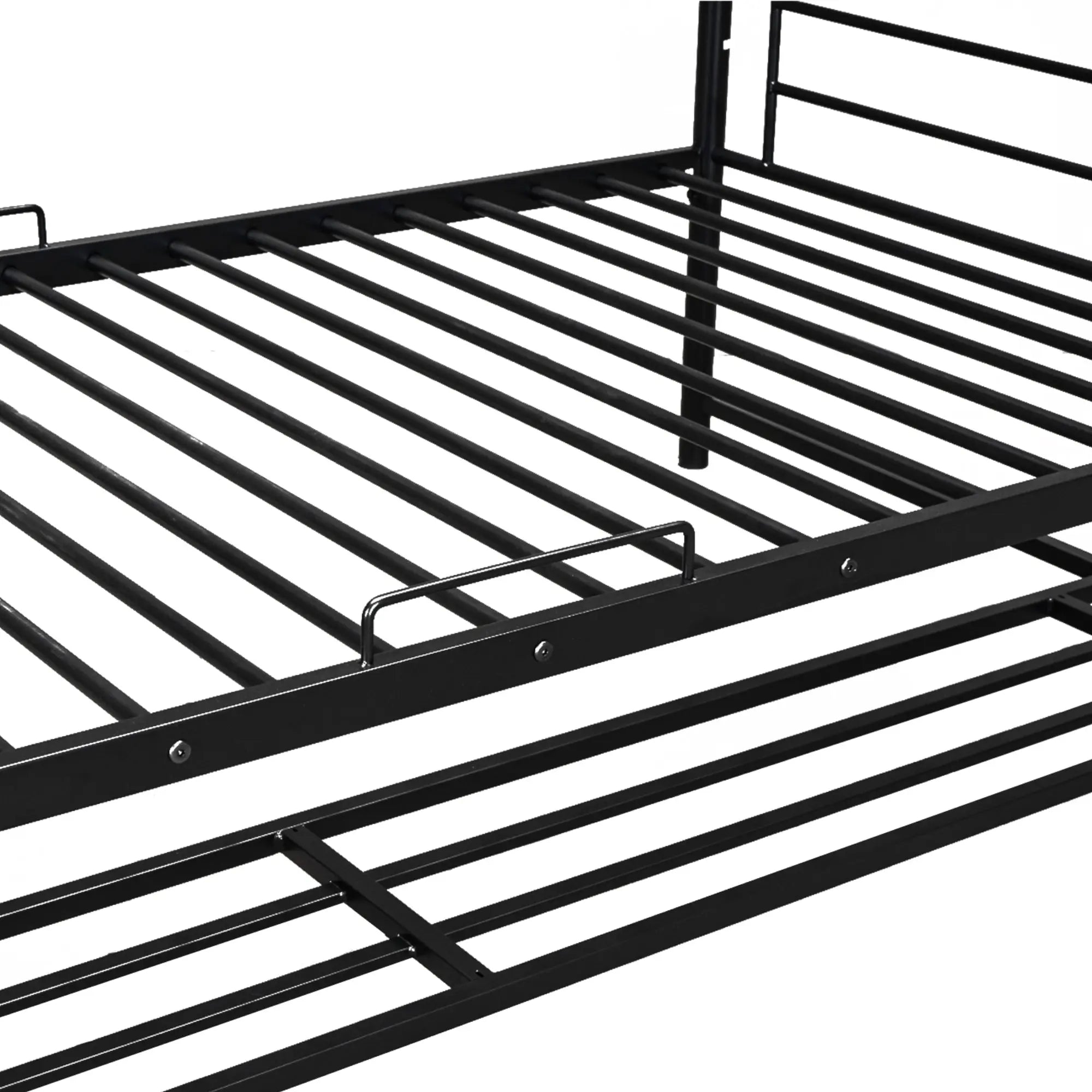 Bellemave® Metal Bunk Bed with Shelf and Guardrails - Bellemave