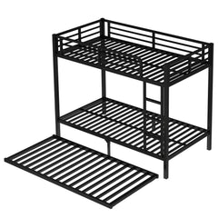 Bellemave® Metal Bunk Bed with Twin Size Trundle - Bellemave