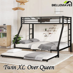 Bellemave® Metal Bunk Bed with Twin Size Trundle - Bellemave