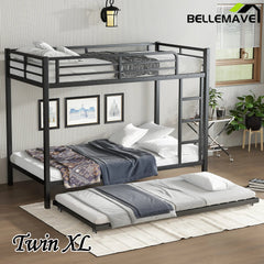 Bellemave® Metal Bunk Bed with Twin Size Trundle - Bellemave