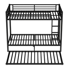 Bellemave® Metal Bunk Bed with Twin Size Trundle - Bellemave