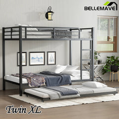 Bellemave® Metal Bunk Bed with Twin Size Trundle - Bellemave
