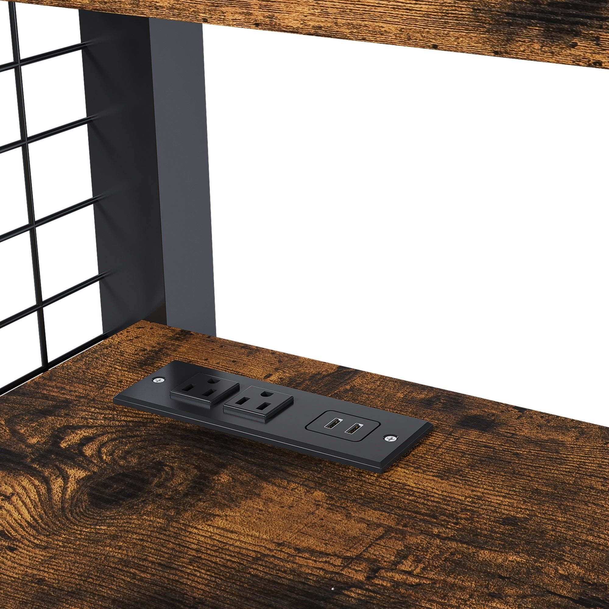 Bellemave® Metal Full Loft Bed with Staircase, Desk, USB Charging, Wardrobe and Storage Drawers & Shelves for Adults, Kids, Teens - Bellemave