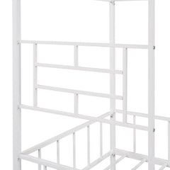 Bellemave® Metal House Bed with Ladder - Bellemave