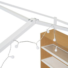 Bellemave® Metal House Bed with Shelves and Lights - Bellemave