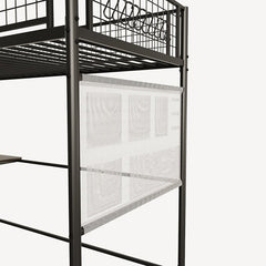 Bellemave® Metal Loft Bed with Built - In Charging Station and LED Lighting - Bellemave