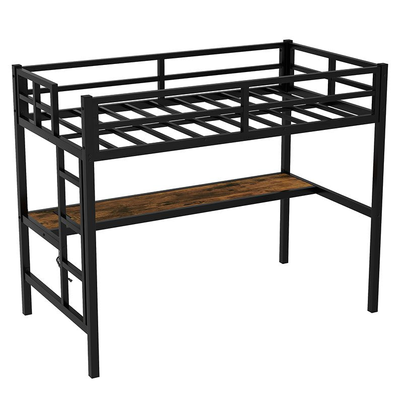 Bellemave® Metal Loft Bed with Power Outlet and LED Lighted - Bellemave
