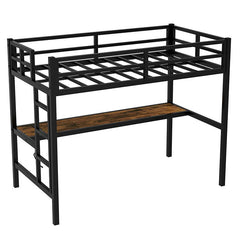 Bellemave® Metal Loft Bed with Power Outlet and LED Lighted - Bellemave