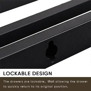 Bellemave® Metal Platform Bed with Storage Headboard and 2 Drawers, LED Lights with Charging Station - Bellemave