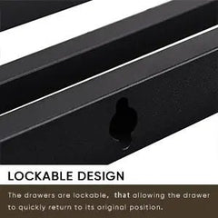 Bellemave® Metal Platform Bed with Storage Headboard and 2 Drawers, LED Lights with Charging Station - Bellemave