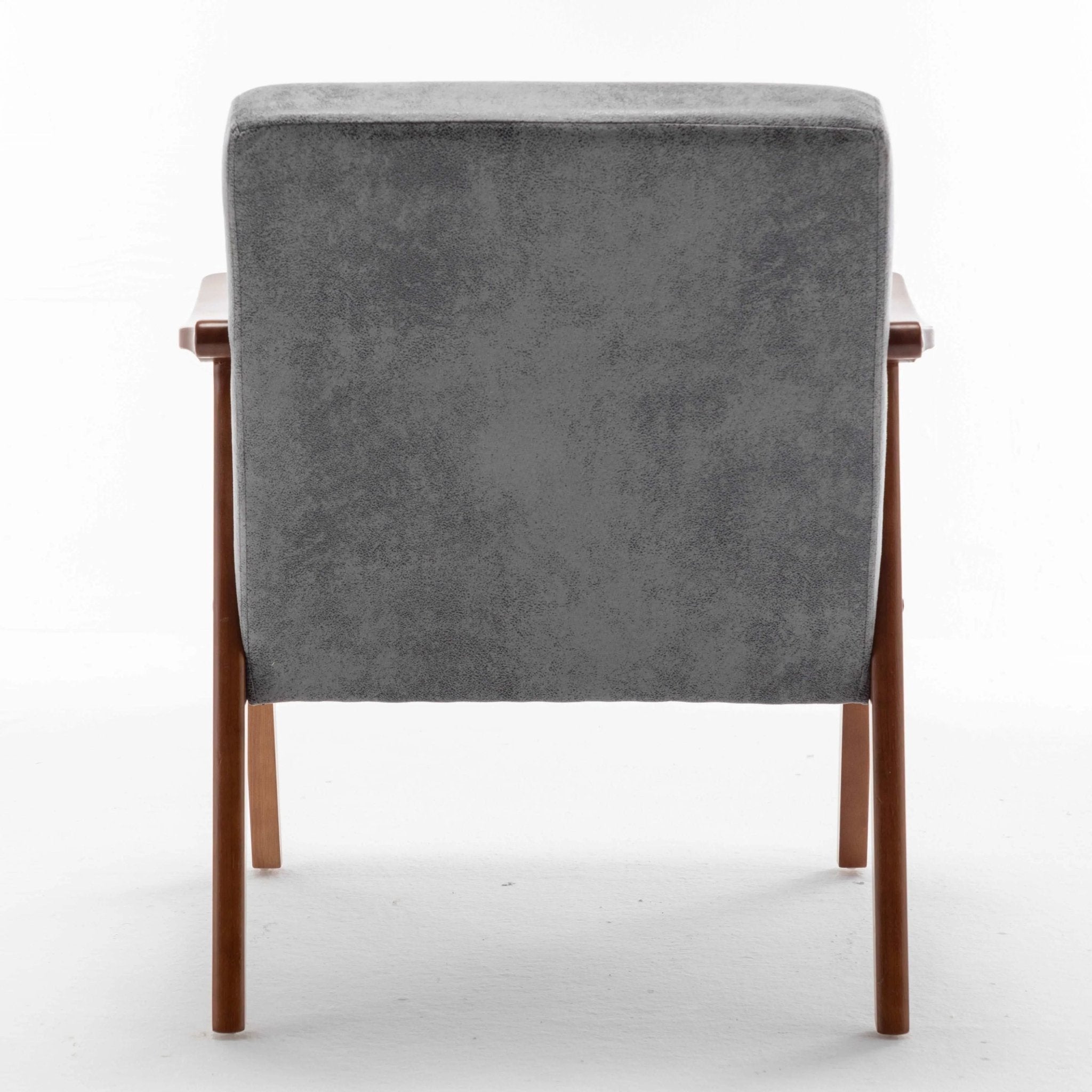 Bellemave® Mid - Century Modern Chair with Solid Wood Frame, Extra - Thick Backrest - Bellemave