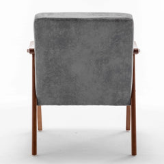 Bellemave® Mid - Century Modern Chair with Solid Wood Frame, Extra - Thick Backrest - Bellemave