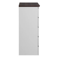Bellemave® Mid Century Modern Dresser with 5 Drawers and Wood Color Top - Bellemave