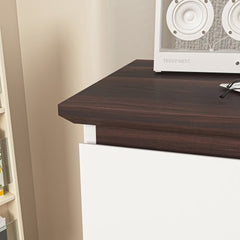 Bellemave® Mid Century Modern Dresser with 5 Drawers and Wood Color Top - Bellemave