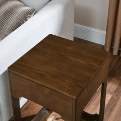 Bellemave® Mid Century Modern Lift Top Side Table with Storage Shelf - Bellemave