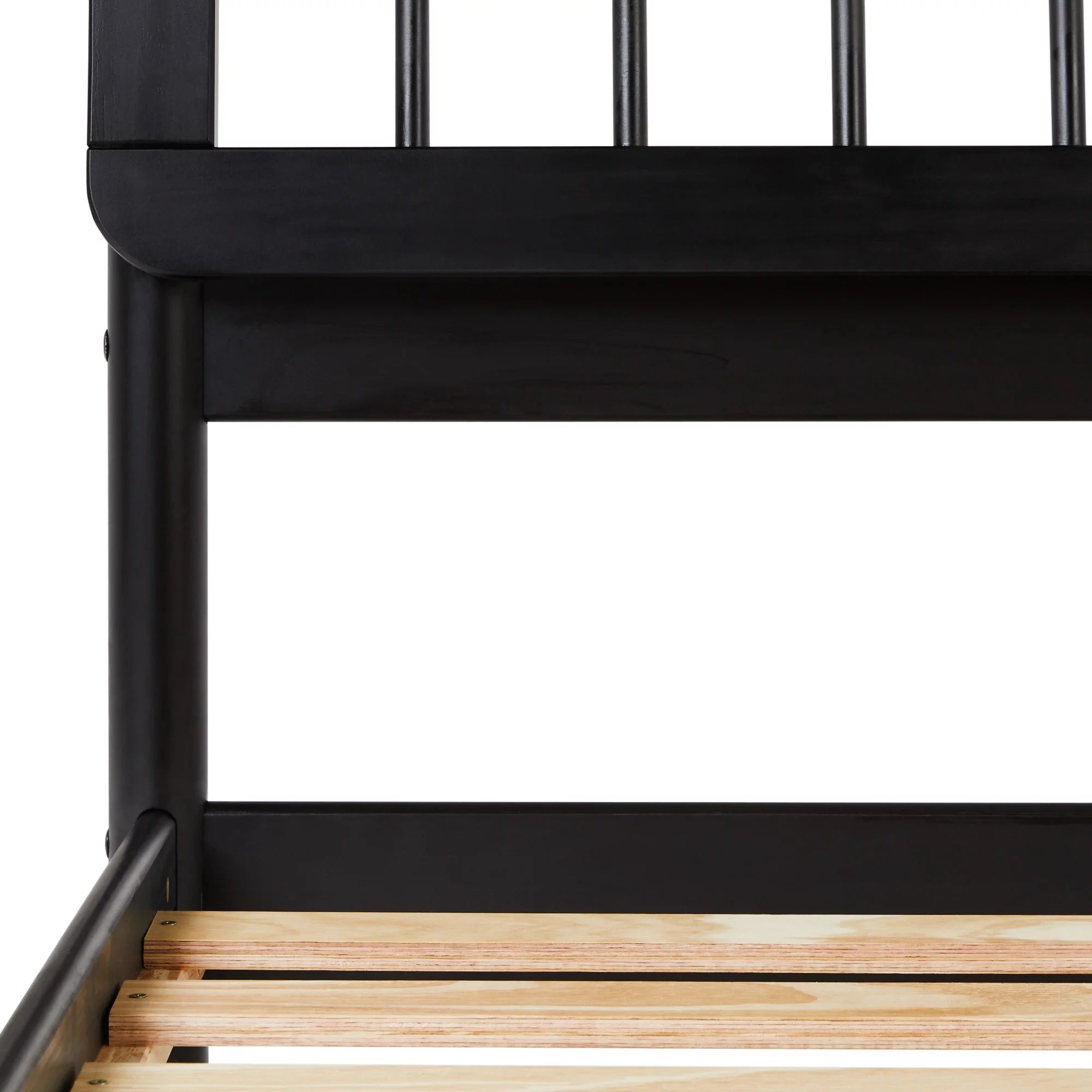 Bellemave® Mid - Century Modern Solid Wood Spindle Bed - Bellemave