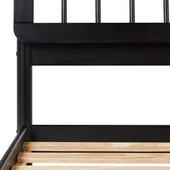 Bellemave® Mid - Century Modern Solid Wood Spindle Bed - Bellemave