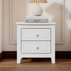 Bellemave® Mid Century Retro Bedside Table with 2 Drawers - Bellemave