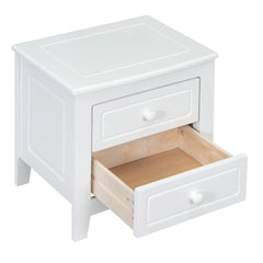 Bellemave® Mid Century Retro Bedside Table with 2 Drawers - Bellemave