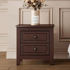 Bellemave® Mid Century Retro Bedside Table with 2 Drawers - Bellemave