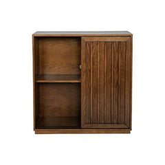 Bellemave® Mid Century Sideboard with 2 Sliding Door & Solid Wood Decorative Strips - Bellemave