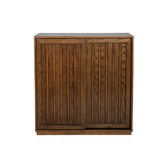 Bellemave® Mid Century Sideboard with 2 Sliding Door & Solid Wood Decorative Strips - Bellemave