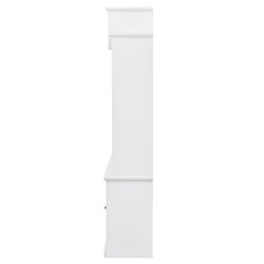 Bellemave® Minimalist Entertainment Wall Unit with Bridge with Tempered Glass Door - Bellemave