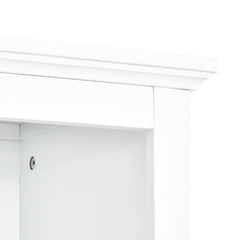 Bellemave® Minimalist Entertainment Wall Unit with Bridge with Tempered Glass Door - Bellemave
