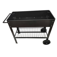 Bellemave® Mobile Metal Raised Garden Bed Cart with Legs, Elevated Tall Planter Box with Wheels for Outdoor Indoors House Patio Backyard,Black - Bellemave