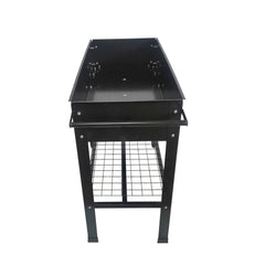 Bellemave® Mobile Metal Raised Garden Bed Cart with Legs, Elevated Tall Planter Box with Wheels for Outdoor Indoors House Patio Backyard,Black - Bellemave