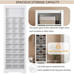 Bellemave® Modern 30 Shoe Cubby Console with Multiple Storage Capacity - Bellemave
