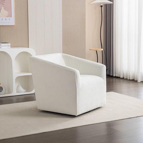 Bellemave® Modern 360° Swivel Upholstered Barrel Armchair - Bellemave