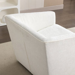 Bellemave® Modern 360° Swivel Upholstered Barrel Armchair - Bellemave