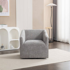 Bellemave® Modern 360° Swivel Upholstered Barrel Armchair - Bellemave