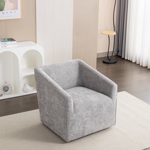 Bellemave® Modern 360° Swivel Upholstered Barrel Armchair - Bellemave