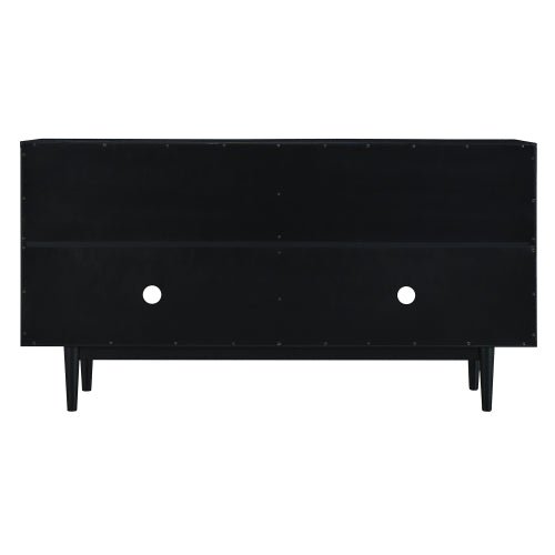 Bellemave® Modern 4 - Door Sideboard with Convex Pattern Doors and 2 Silver Handle - Bellemave