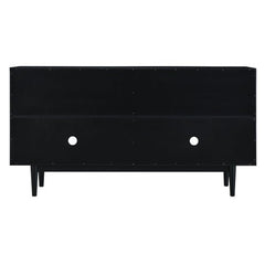 Bellemave® Modern 4 - Door Sideboard with Convex Pattern Doors and 2 Silver Handle - Bellemave
