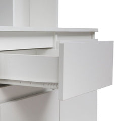 Bellemave® Modern 74" Kitchen Pantry Cabinet with Charging Station and 2 Drawer - Bellemave