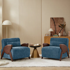 Bellemave® Modern Accent Armchair with Plush Cushioning, Comfortable Armrests - Bellemave
