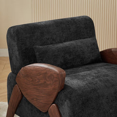 Bellemave® Modern Accent Armchair with Plush Cushioning, Comfortable Armrests - Bellemave